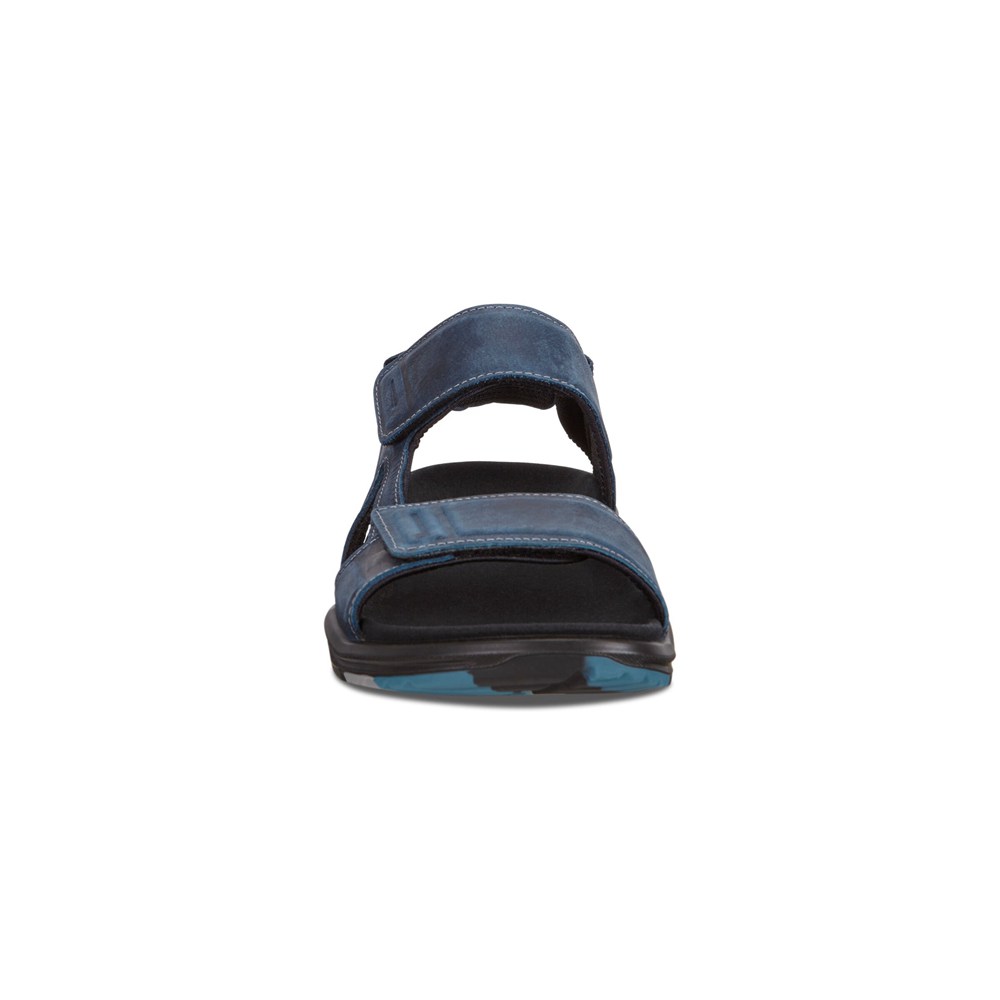 ECCO Mens Sandals Navy - X-Trinsic Flat - DWU-408731